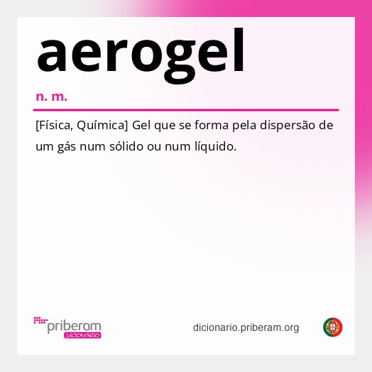Significado de aerogel