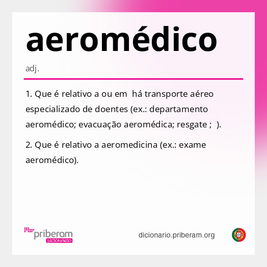 Significado de aeromédico