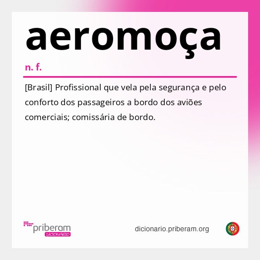 Significado de aeromoça
