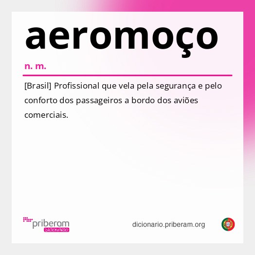 Significado de aeromoço