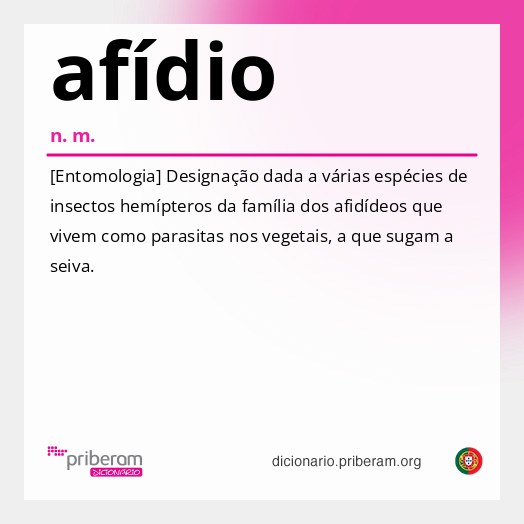 Significado de afídio
