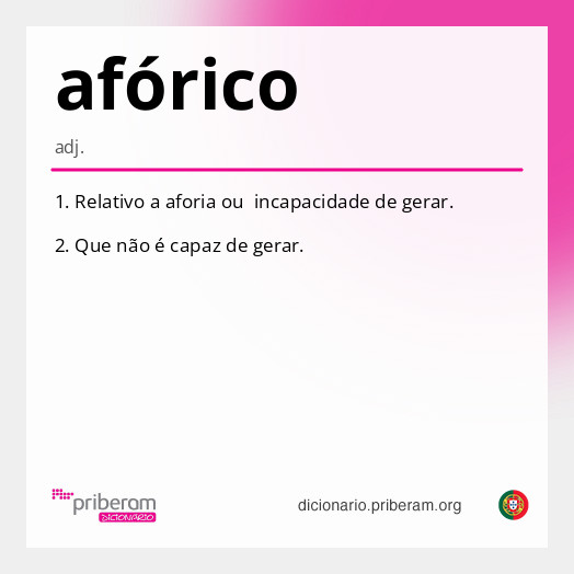 Significado de afórico