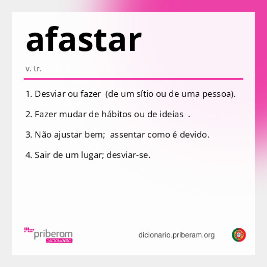 Significado de afastar