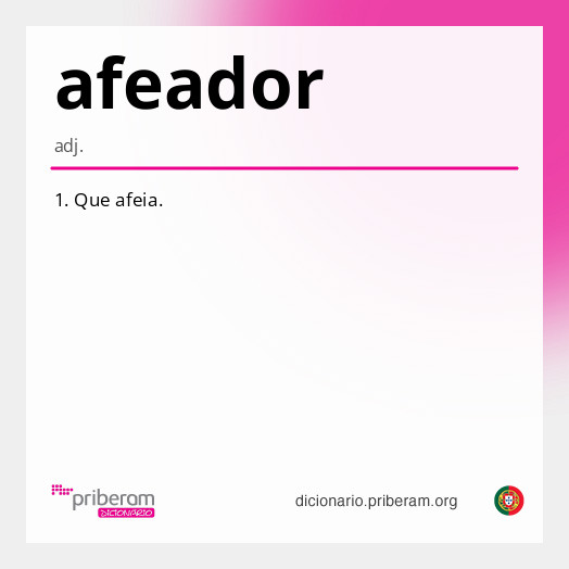 Significado de afeador