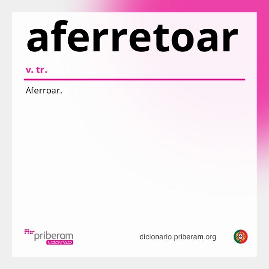 Significado de aferretoar
