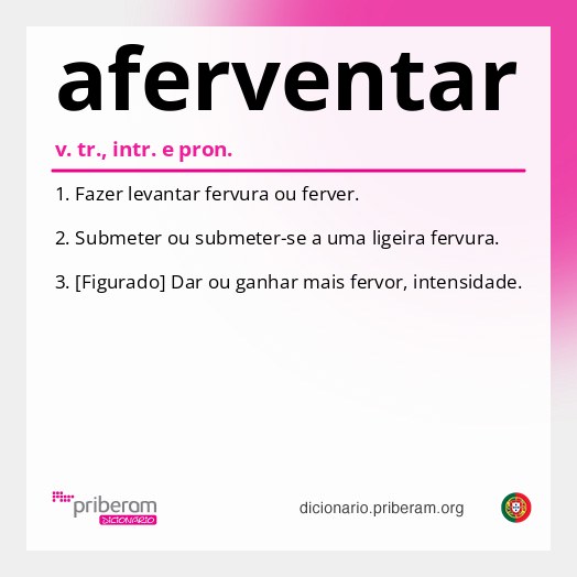 Significado de aferventar