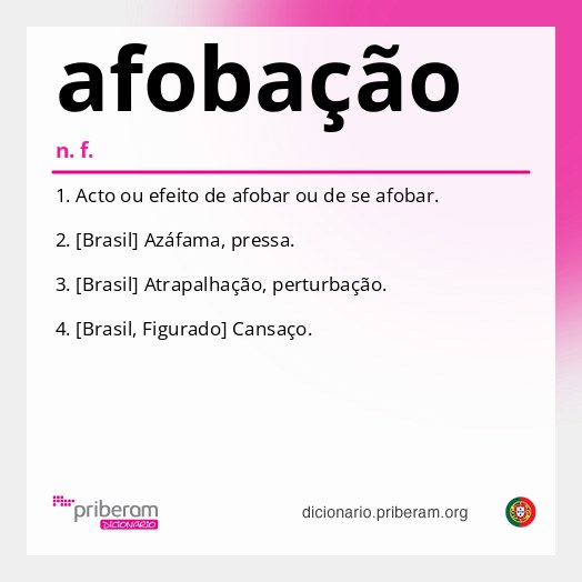 Significado de afobação