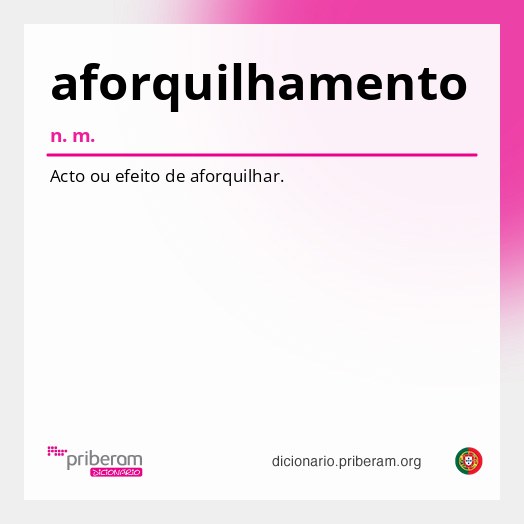 Significado de aforquilhamento