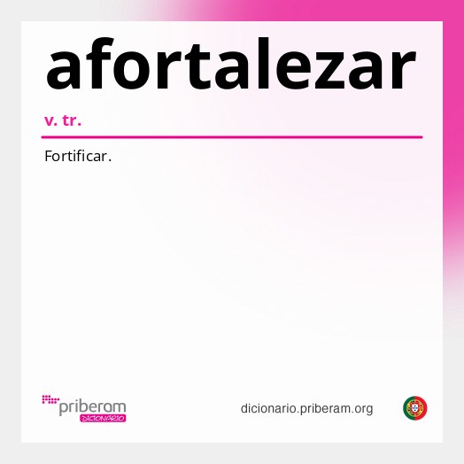 Significado de afortalezar