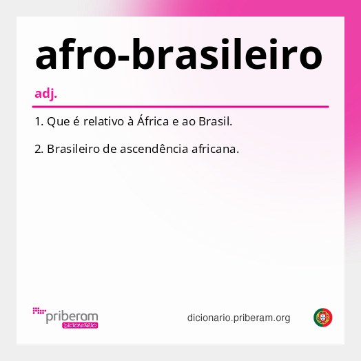 Significado de afro-brasileiro
