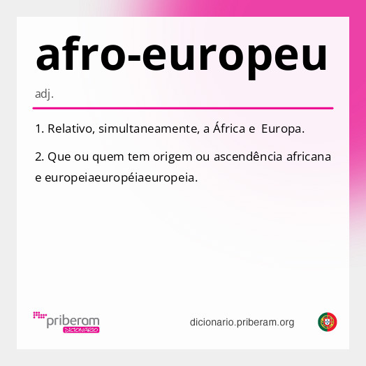 Significado de afro-europeu