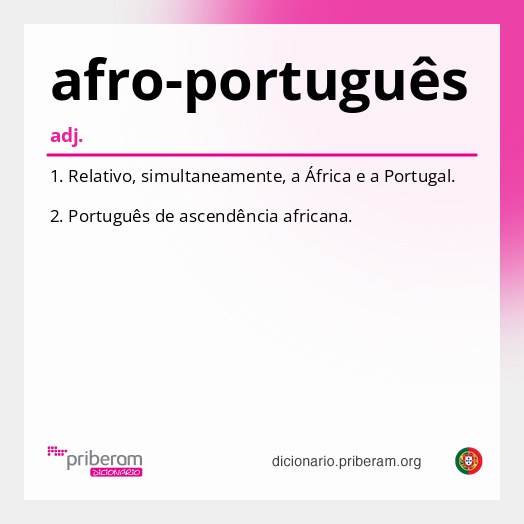 Significado de afro-português