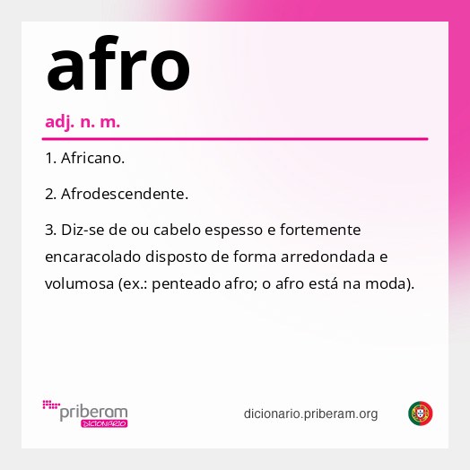 Significado de afro