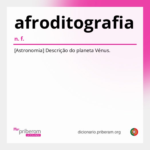 Significado de afroditografia