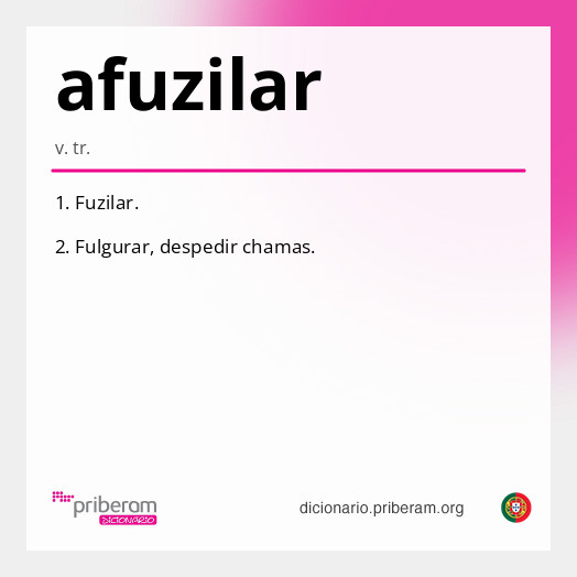 Significado de afuzilar