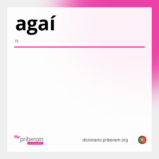 Significado de agaí