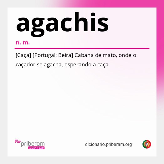 Significado de agachis