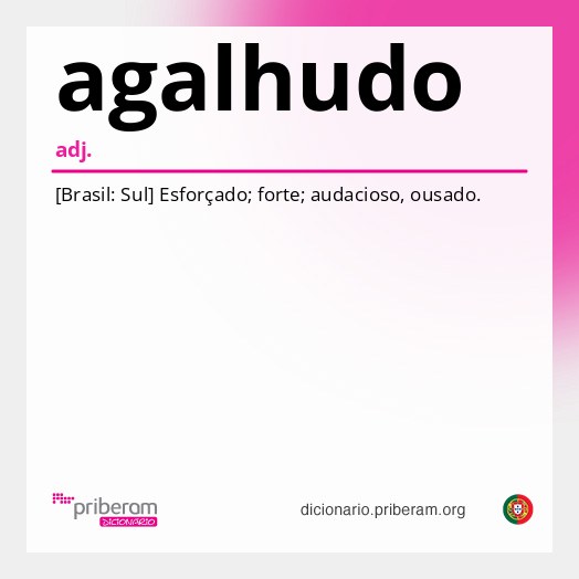 Significado de agalhudo