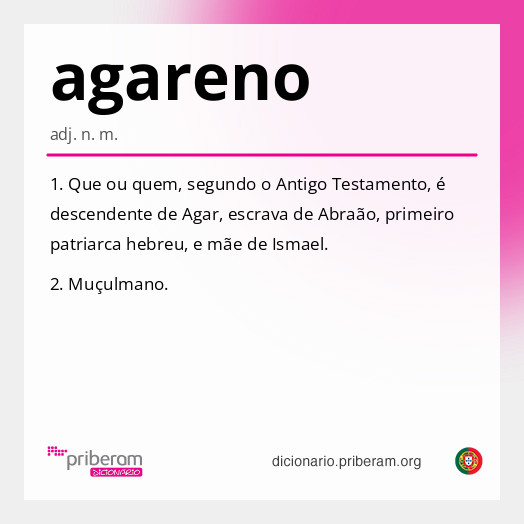 Significado de agareno