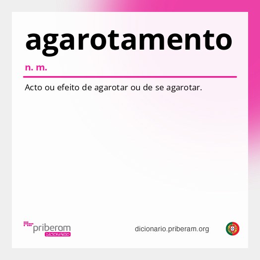 Significado de agarotamento