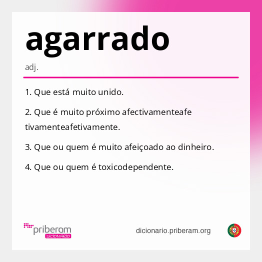 Significado de agarrado
