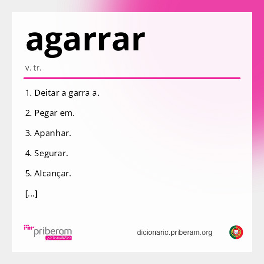 Significado de agarrar