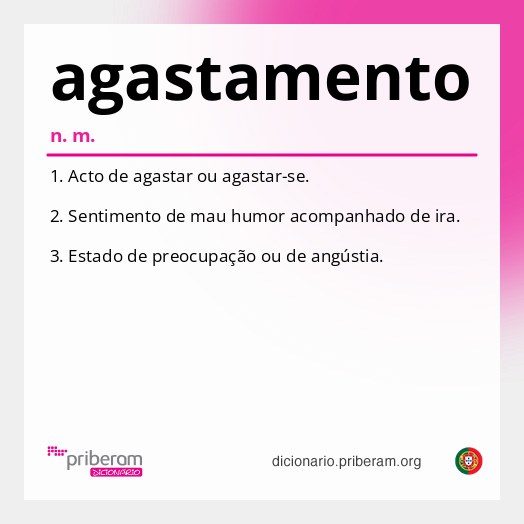 Significado de agastamento
