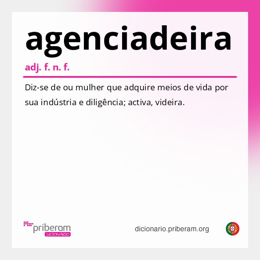 Significado de agenciadeira