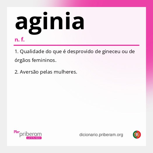 Significado de aginia