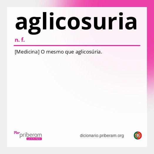 Significado de aglicosuria