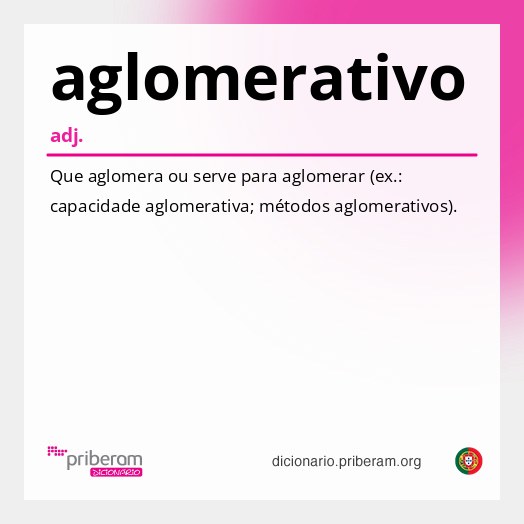 Significado de aglomerativo