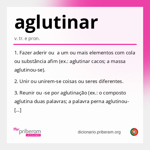 Significado de aglutinar