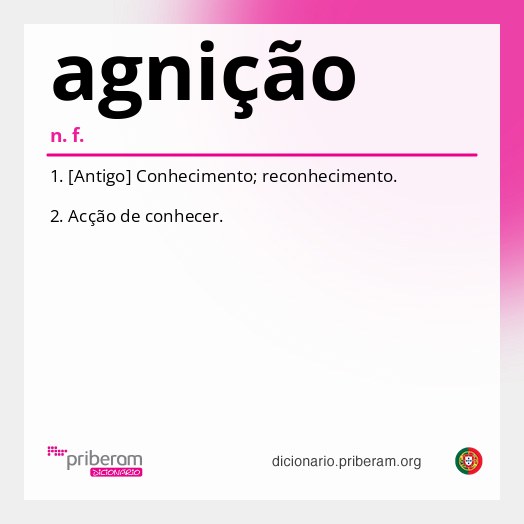 Significado de agnição