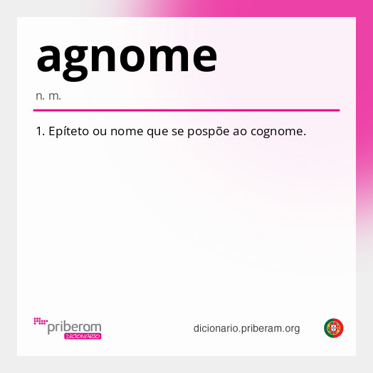 Significado de agnome