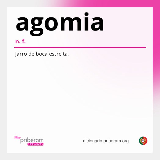 Significado de agomia