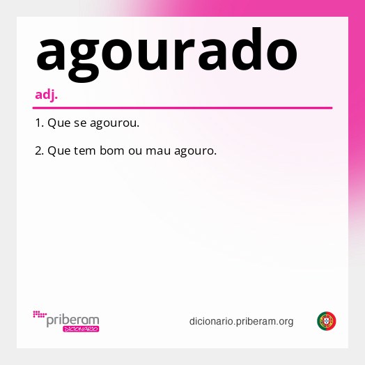 Significado de agourado
