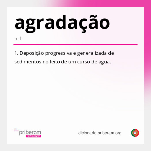 Significado de agradação