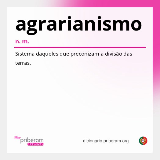Significado de agrarianismo