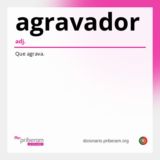 Significado de agravador