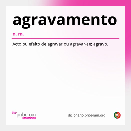 Significado de agravamento