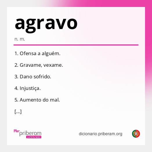 Significado de agravo