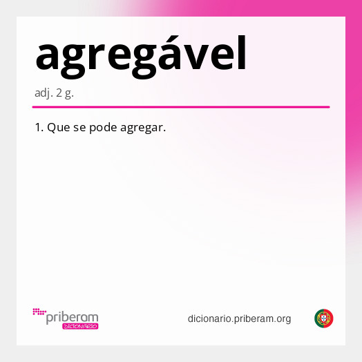 Significado de agregável