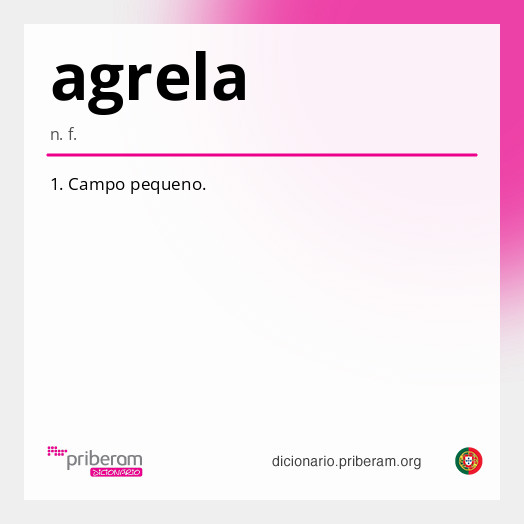 Significado de agrela