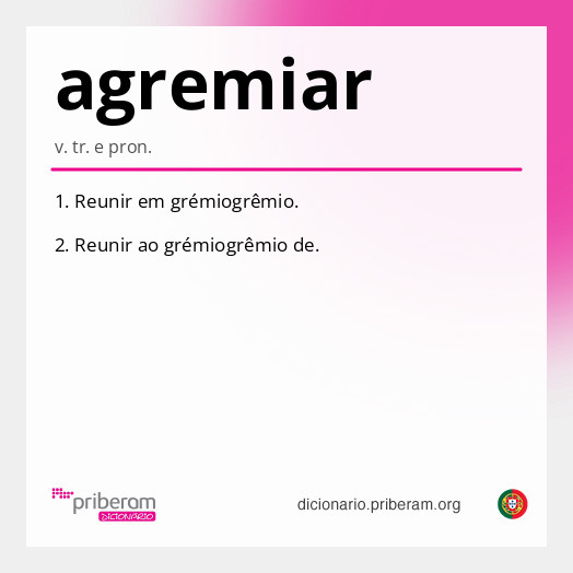 Significado de agremiar