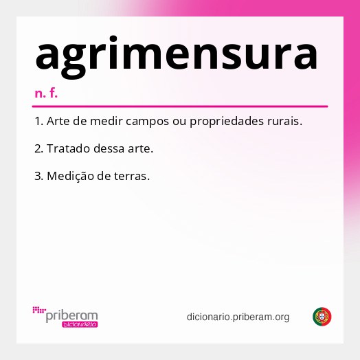 Significado de agrimensura