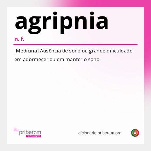 Significado de agripnia