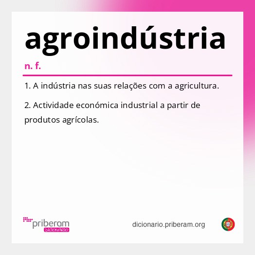 Significado de agroindústria
