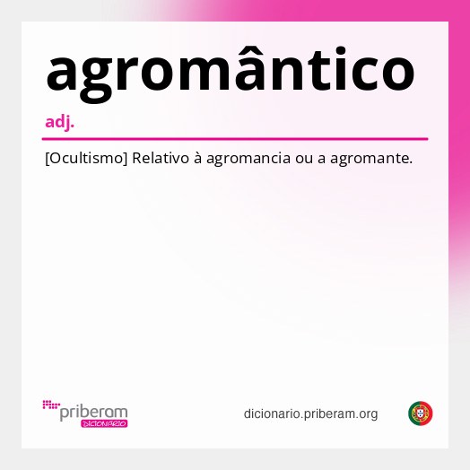 Significado de agromântico