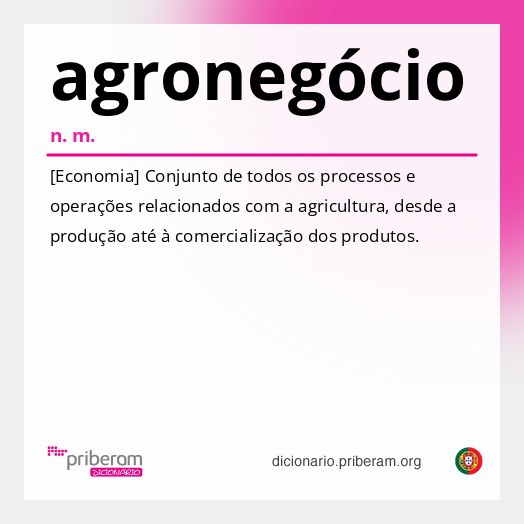 Significado de agronegócio