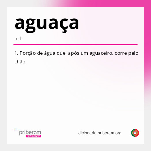 Significado de aguaça